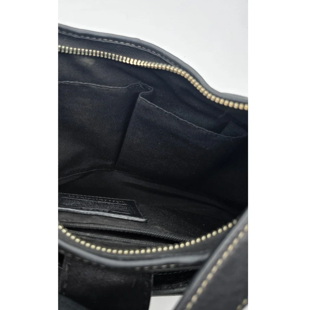 Coach Hamilton Soho Hobo F12601 Black Leather Shoulder Bag Y2K 2008 Buckle Rare